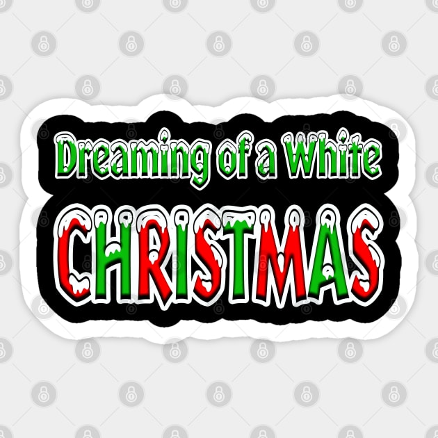 White Christmas Graphic Sticker by LupiJr